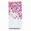 Colourful painted wallet flip cover with card slot for iphone 5