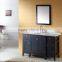 Transitional Black Color Oak Wood Bathroom Cabinet