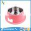 Rose Red Dog Bowls Disposable Metal Dog Bowl Stand Bowl Dog
