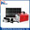 Install solar power saving mini system10W/7Ah portable solar lighting generator