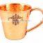 IndianArtVilla Pure Copper Big Top Hammered Mug Moscow Mule Cup 400 ML - Serving Beer Wine Cocktail - Beer Bar Home Hotel Restau