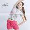 ERKE Hot Selling Women Summer Cotton T-shirt Girl Sports Round Neck T-shirt Plain Color Couple Style for Lovers Wholesale/OEM