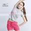 ERKE hot selling women summer cotton t-shirt girl sports round neck t-shirt plain color couple style for lovers wholesale/OEM