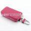 customized durable genuine leather key case car key bag with zipper