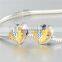 Enamel Heart Shape S925 Silver For Making Charms Braclet