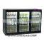 3 Doors Beverage Display Cooler, Beer Cooler 330Liters Sliding Door