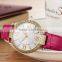 Hot Sale Lady Leather Crystal Wrist Watch With Fashion Style