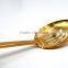 Hot sale New design handle gold plating stainless steel slotted serving spoon