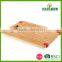 Top grade bamboo bread chopping board /wooden bread cutting board with silicone feet