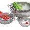 Stainless steel colander and Kitchen tool sets S.S Mini frying basket and chip basket and stainless steel fruit basket
