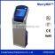 Queue Management System 15/17/18.5/19/22 inch Stand Tablet Kiosk Metal Keyboard
