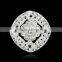 2015 Wholesale Flower Women Imitation White Gold Brooch for Wedding Invitations Prices Cloth Pin
