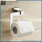 Economical Western Unique Design Covered Zinc Alloy Chrome Finishing Bathroom Sanitary Items Wall Mounted Toilet Paper Holder