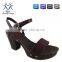 latest style sandals open toe platform high heel shoes slip back pump