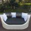 Garden Rattan Daybed Sofa Round Patio Wicker Furniture