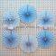 2016 Chinese big paper wedding fan set ,party decoration paper fan