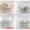 Trendy America style flower pearl lady crown