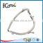Metal silver clutch bag metal frame for wallet