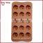 BT0087 New Bakeware Mold With 15 Holes Silicone Chocolate Molds With The Rising Sun