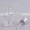 2016 new style empty glass essential oil bottles with aluminum dropper cap