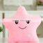 Christmas decorative Home Sofa Party Decor Toys Gift Plush Colorful Star Shape LED Light Star Shape Pillow cushion