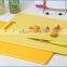 Lemon Yellow LFGB Non-slip Plastic Cutting Board