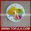 special home sublimation blank glass wall clock for dye sublimation use