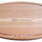 Natural Wood Cutting and Chopping Board Large with Groove 15 x 11 Inches,3/4 Inch Thick, Carving Board Topside has Drip Groove