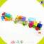 Wholesale hot baby wooden train blocks toy diy creative kids wooden train blocks toy W04A067