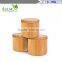 Round Bamboo Salt Box with Magnetic Closure is Eco-Friendly, 100% Organic bamboo, Professional-Grade, salt and pepper shaker