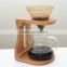Handmade wooden coffee server/coffee dripper for wholsale