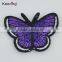 Colorful butterfly custom embroidery textile patch WEF-032