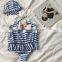 Baby Girl Bikini Stripes Swimsuit 3 Pieces Set Summer Seaside Baby Clothes