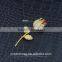 fashion Micro natural pearl inlay zircon gold-plated corsage