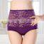 Abdomen in and lift the hips big sizes with Bamboo fiber Control briefs lace sexy briefs in women