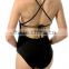 EY0035A One Piece backless Swimsuit Monokini Women Brazilian Halter Bathing Suit 2016 Sey beach Swimsuit