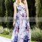 Special Effects Purple Floral Print Maxi Dress