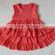 Bulk wholesale colors baby girl High-low shirt children kids dresse boutique