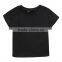 Wholesale Lovely Boy Black Cotton Gold Printed Wing Baby T shirt