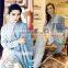 Woollen coat Supper start lovely style blue woollen coat factory price