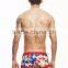 Leaf Transfer Print Srunch Butt Swimwear Trunks for Men