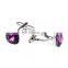 Simple Deluxe Purple Rhinestone Jewelry Unisex Shirt Cufflinks Brand