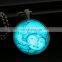 Old Mythology Head Shape Magical Glow in the Dark Necklace