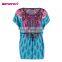 Tie Waist Paisley Multi Color Plus Size Women Ethnic Tunic