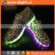 Night event popular customized led light rechargable reflective shoes