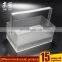 Clear square pmma plexiglass acrylic Cosmetics basket/container/box with handle