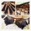 Wholesale decorative rayon long tassel fringe for dress, fringe trim