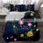 Luxury 3pcs Duvet Cover Printed quilt Cartoon Single Size 100% Polyester 70gsm Microfiber Comforter bedding sets