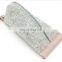 multi-function women leather cosmetic felt bag,small travel zipper pouch makeup bags