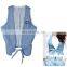 DiZNEW OEM 2019 Classic Womens Denim Jeans Vest in blue
